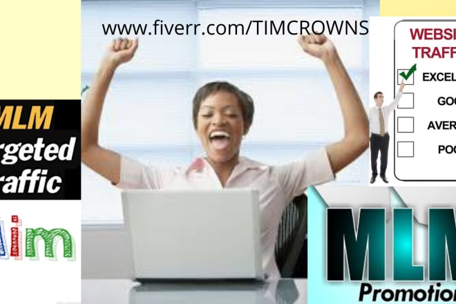 I will promote MLM to grow web traffic lead and web promotion