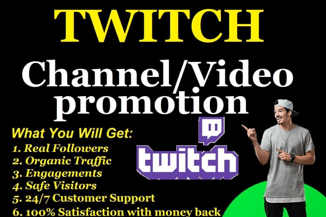 I will promote your twitch and bring live viewers and followers to your channel