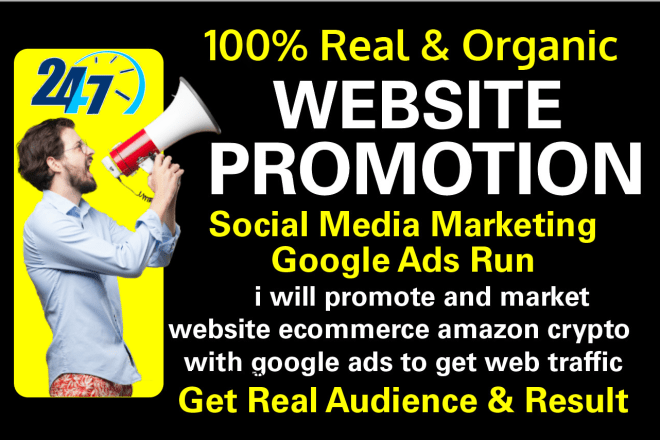 I will promote your website, crypto, ecommerce, cbd, amazon, app, book or any web link