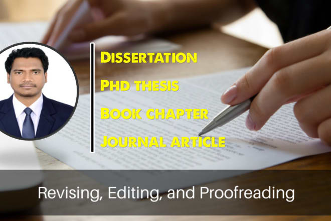 I will proofread and edit dissertation, article, book chapter