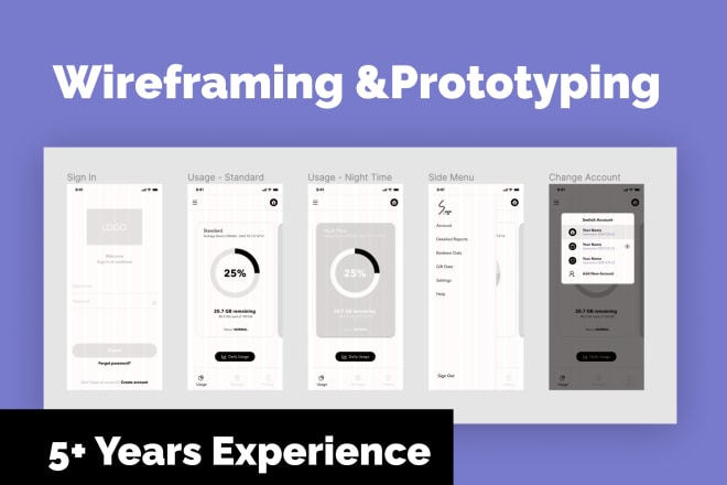 I will prototype and wireframe your website, mobile app or software