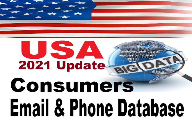 I will provide 150 million USA consumer email database