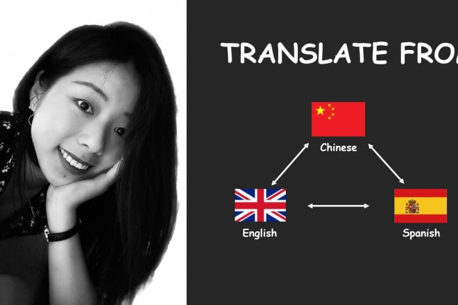 I will provide professional chinese and english or spanish translation service