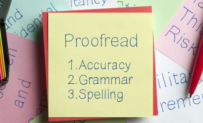 I will provide proofreading and editing services