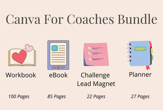 I will provide you with 4 canva templates for coaches