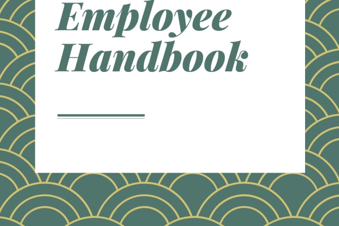 I will provide you with an employee handbook template