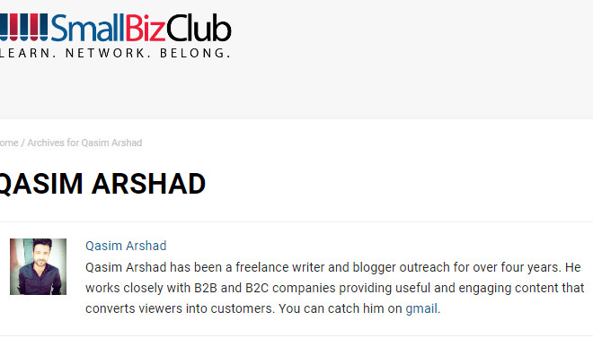 I will publish a guest post on smallbizclub