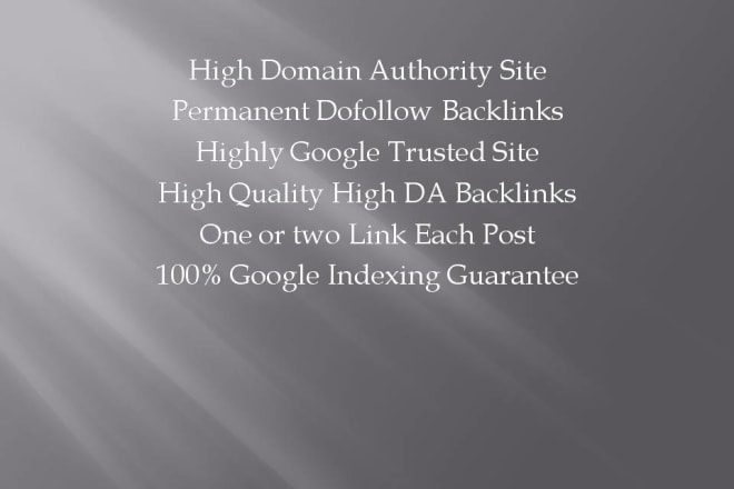 I will publish high da guest post do follow backlinks