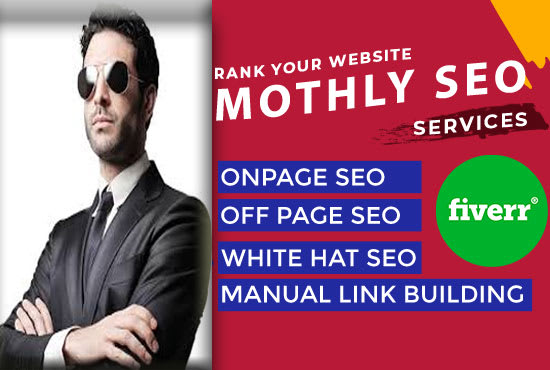 I will rank your website top of google with my monthly SEO services