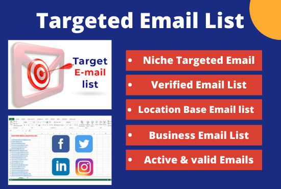 I will scrape niche targeted email, email collection, web research