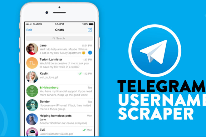 I will scrape username,account name and id of any public group on telegram