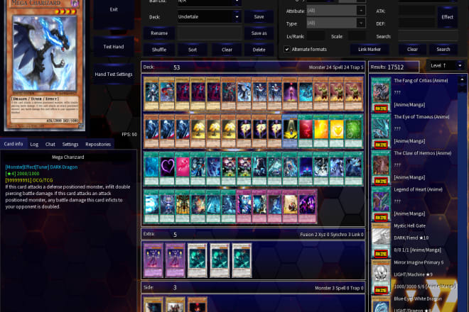 I will script a deck of yugioh cards into ygopro or ignis project