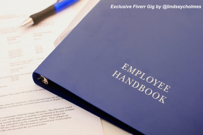 I will send you an Employee Manual Template