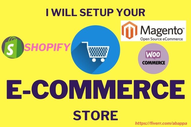 I will set up your ecommerce store