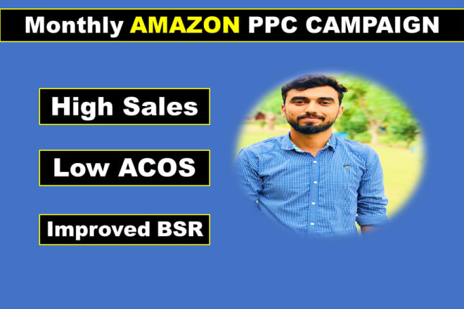 I will setup, optimize and manage amazon PPC campaigns monthly