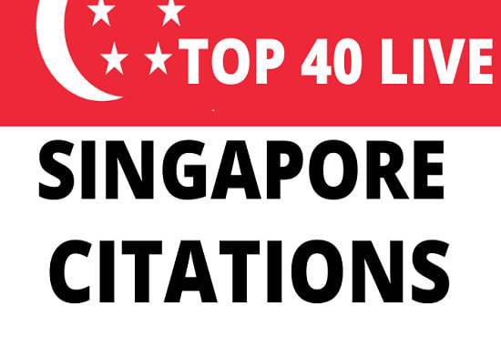 I will top 40 live singapore local seo citations