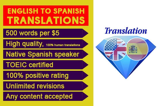 I will translate your short text from english to spanish