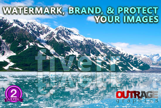 I will watermark and brand your photos and images