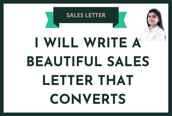 I will write a sales letter for your business