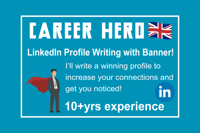 I will write a winning linkedin profile to get you noticed and make a custom banner