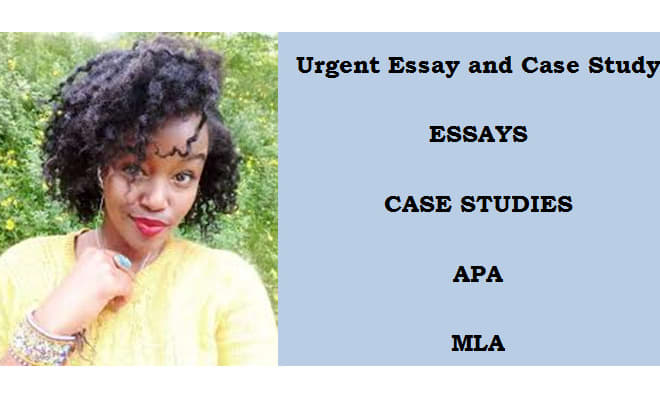 I will write case study and essays for you