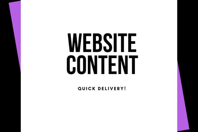 I will write content for your website