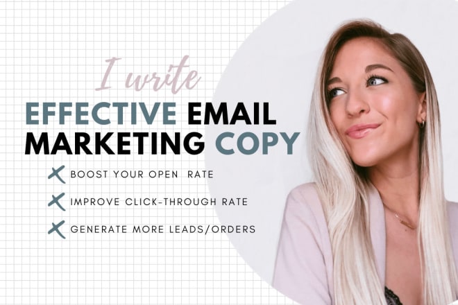 I will write copy for your email marketing campaign