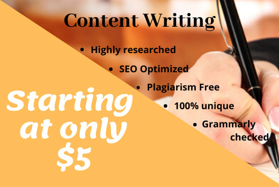 I will write SEO article, blog post, website content in 24 hours