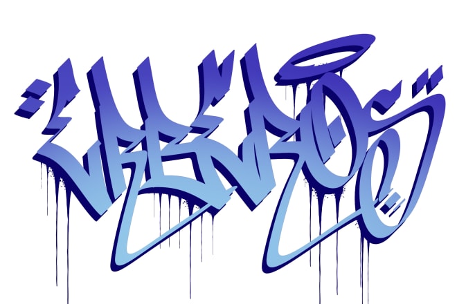 I will write your name in 3d graffiti tag style