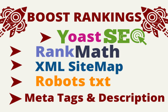 I will xml sitemap rank math meta description robots txt yoast SEO meta tags