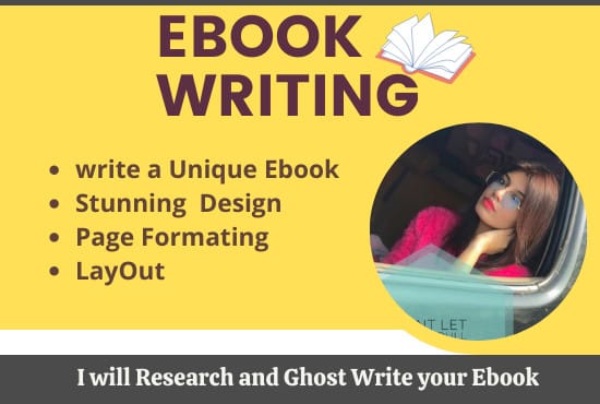 I will be your ebook writer, book writing, content writer