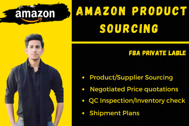 I will be your product sourcing agent for amazon fba private label