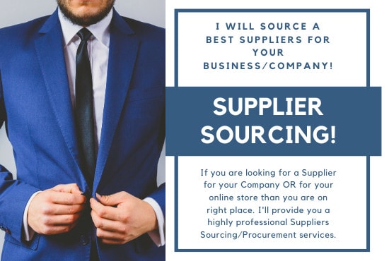 I will be your worldwide product sourcing agent