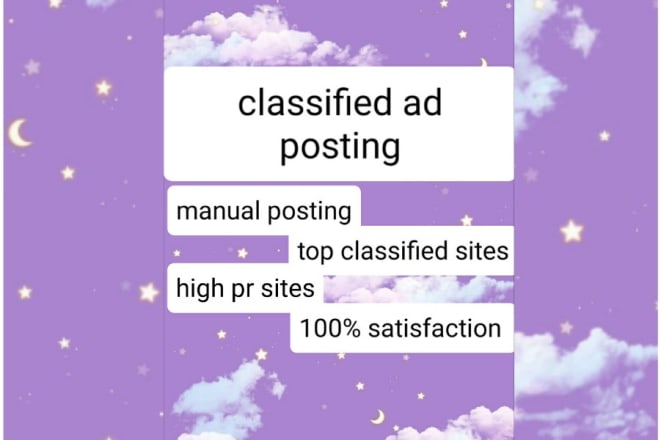 I will best classified ad posting