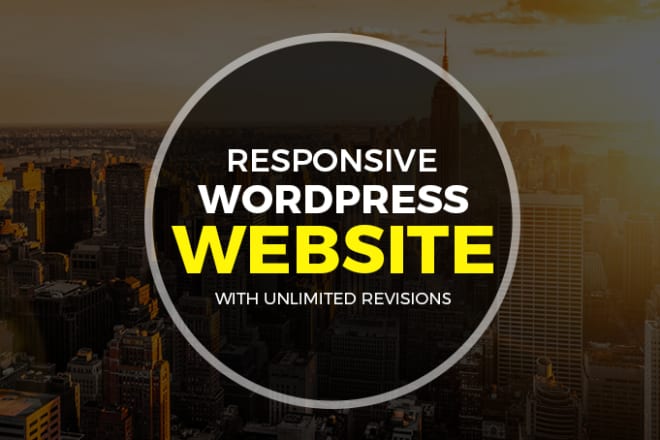 I will build responsive wordpress website design and landing page