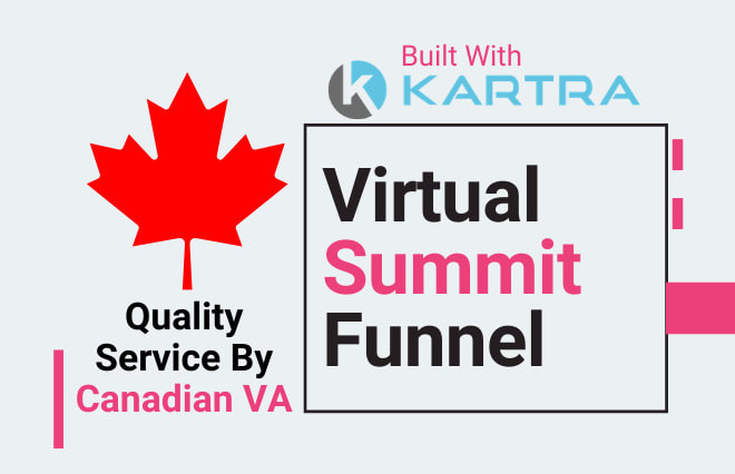 I will build turnkey virtual summit sales funnel template in kartra