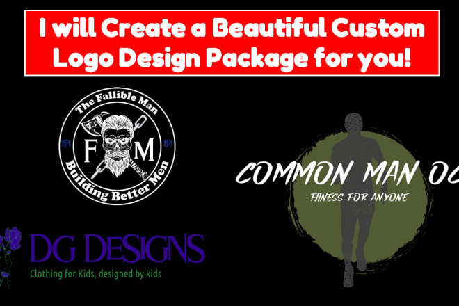 I will create a custom logo design package