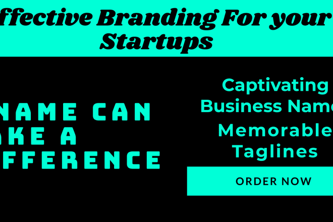 I will create a name or slogan for your business