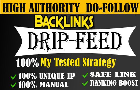 I will create drip feed backlinks white hat seo techniques