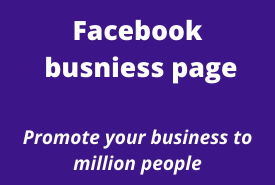 I will create fb business page with beautiful design