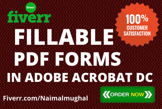 I will create fillable PDF forms in adobe acrobat dc