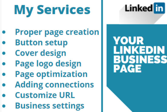I will create linkedin business page or company page