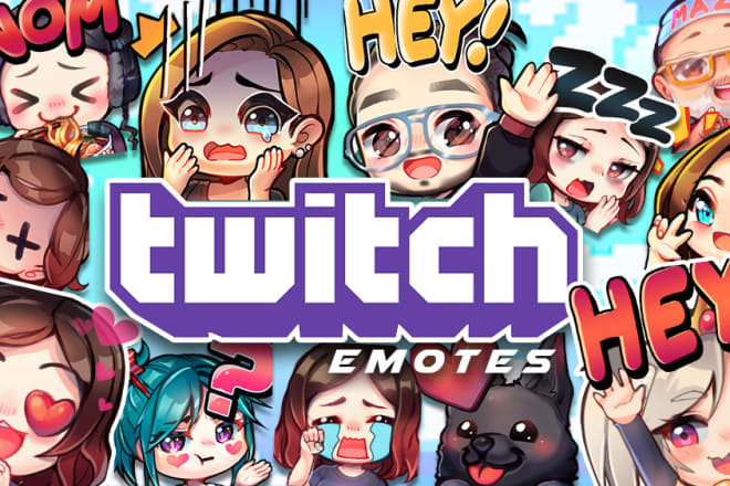 I will create original chibi twitch emotes