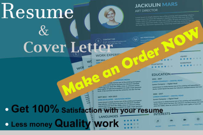 I will create perfect resume as you want