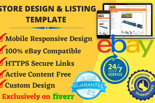I will create responsive ebay store design and ebay template design 1 day delivery