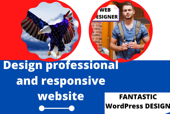 I will create responsive wordpress website design or build website