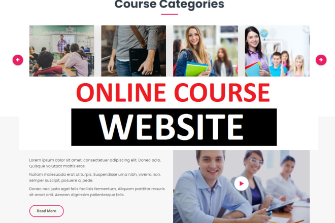 I will create thinkific, teachable, kajabi, wordpress online course website