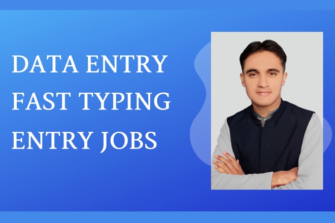 I will data entry jobs, copy paste, fast typing, typist