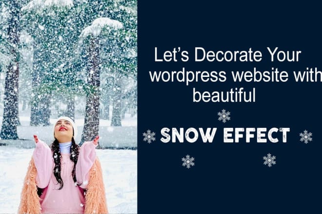 I will decorate your wordpress site with stunning christmas effects