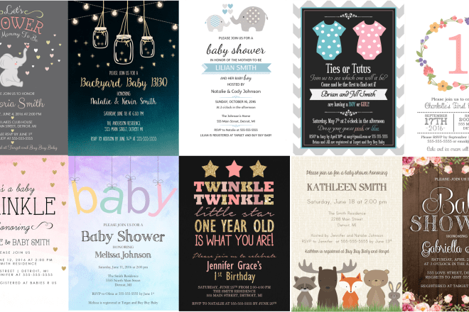 I will design a cute baby shower invitation